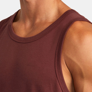 Camisetas sin mangas informales de talla grande para hombre de calidad superior Diseño de punto transpirable con decoración bordada Ideal para atletas - Product Image 2