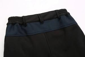 Pantalones de carga impermeables para exteriores para hombre, pantalones térmicos de Montañismo de carcasa suave gruesa de lana, patrón sólido a juego de colores - Product Image 6