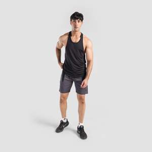 เสื้อกล้ามมีฮู้ด GA Ultimate Muscle Gym Vest สำหรับผู้ชาย ไซส์ XL ผ้าโพลีเอสเตอร์และสแปนเด็กซ์ สีดำล้วน - Product Image 4
