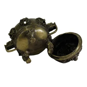 Brûleur à Bakhoor en laiton traditionnel pour encens à usage religieux, crée un environnement spirituel calme, 100% naturel, durable, pour la maison et les bureaux - Product Image 2