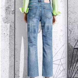 Nouveau design – Jean taille mi-haute pour femme, 100 % coton, idéal pour l'hiver – Meilleur prix pour le streetwear adulte - Product Image 4