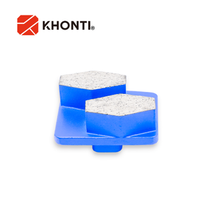 Dois segmentos de moagem de diamante hexágono em forma quadrada Soft Bond Metal Floor Plates OEM Customizável Disco abrasivo para concreto - Product Image 5