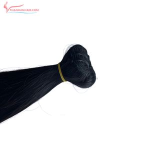 Cheveux raides naturels noirs cheveux humains vietnamiens doublement étirés longueur personnalisée 4 - 40 pouces extensions de cheveux en gros - Product Image 5
