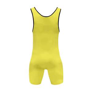 Ropa deportiva Sublimated Wrestling Singlets Fitness Wears Reversible Singlet-Transpirable Gym Men Singlets Low Cut Levantamiento de pesas - Product Image 3