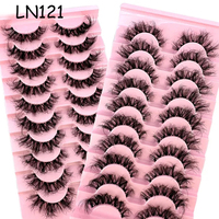 Fournisseur de cils pour les yeux 10 paires de cils de vison 3d faux cils de vison boîtes de cils personnalisées