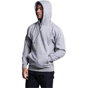 Sweat-shirt uni pour homme, automne-hiver, vêtements pour garçons, sweat-shirt à capuche classique, gris chiné - Product Image 5