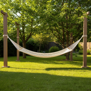 Hamaca de Madera AM57 con Algodón Ecrú (150x200cm) para Moia, Tamaño Confortable 150x200cm - Product Image 3