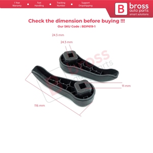 BDP619-1 2 Piezas Palanca de Ajuste de Empuñadura 7701209658 Delantera para Clio MK2 Twingo MK1 - Product Image 5