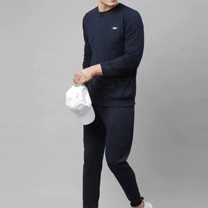 High Quality 100% Cotton Men's Sweat Suits Plus Size Solid Pattern Eco-Friendly Factory Direct <b>Sale</b> Lightweight Sets for <b>Spring</b> - Product Image 6