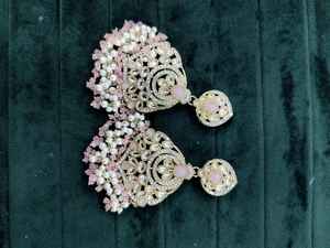 Hot Sale Indian <b>Earrings</b> Antique Shadow Plated Zircon <b>Earrings</b> Women's Jewellery <b>Pearls</b> <b>Earrings</b> Jewelry for Women - Product Image 3