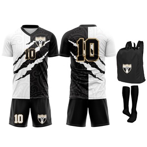 Maillots de football personnalisés à manches courtes pour adultes, nouveau design, tenues de club de football respirantes, ensembles uniformes d'équipe de football, service OEM numérique - Product Image 6
