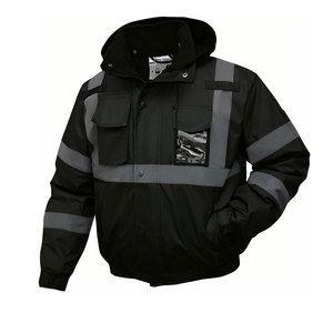 Uniforme de trabajo de poliéster de alta calidad con capucha Super Visible Hivis reflectante seguridad sudadera chaqueta al por mayor alta térmica - Product Image 6