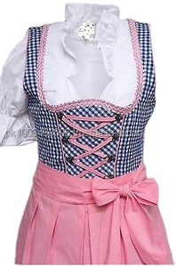 Nouvelles Dirndls traditionnelles bavaroises pour femmes, design lumineux, écologiques, taille naturelle, longueur midi - Product Image 3
