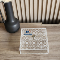 Boîte cadeau en acrylique de haute qualité, vente en gros d'usine, avec compartiments, idéale pour les dattes, les noix et la décoration festive du Ramadan