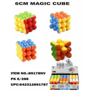 6cm Mini <b>Magic</b> Cube 3D Puzzle Toy 89178 Toy with <b>Box</b> Packaging - Product Image 1