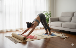 Alfombra Multicolor de Algodón Hecha a Mano, Estilo Floral Moderno, Lavable a Máquina, Ecológica, para Decoración del Hogar y Viajes - Product Image 2