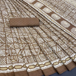 Indian Designer Most Selling Saree Fancy Work Latest Exclusive Printed Saree Exclusive Trendy Indian Boutique Premium Bridal - Product Image 1