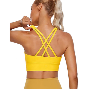 Soutien-gorge de sport d'entraînement à séchage rapide pour femmes 2025 sur mesure OEM Gym Workout Yoga Fitness soutien-gorge avec Logo avant respirant - Product Image 2