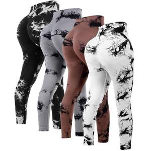 Mallas de sublimación de diseño personalizado con bolsillos para mujer, pantalones de yoga de entrenamiento con control de barriga y cintura alta - Product Image 6