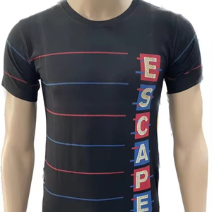 Men's T-shirt Made of 100% Cotton Premium Quality with Printed Solid Color Can <b>Be</b> Customized Print Manufactured in India Mumbai - Product Image 2