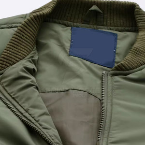 Blouson d'aviateur pour femmes le plus vendu avec col montant personnalisé traitement tricoté doublure en nylon respirant - Product Image 5