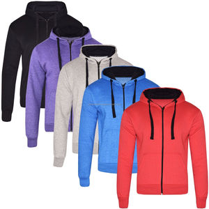 Women's Zip-Up Coloured Fleece Sweatshirt Hoodie with Garment Dyed Washed Finish Eco-Friendly Casual Autumn Hoodies Sweatshirts - Product Image 6