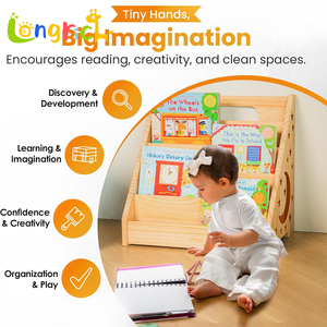 Estantería Montessori para Niños y Bebés - Organiza la Aventura de Lectura de tu Pequeño - Perfecta para Niños - Product Image 4