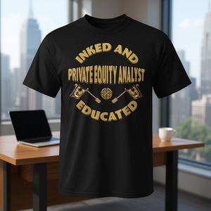 Camiseta de analista de capital privado con estampado y diseño educativo, ropa promocional premium - Product Image 3