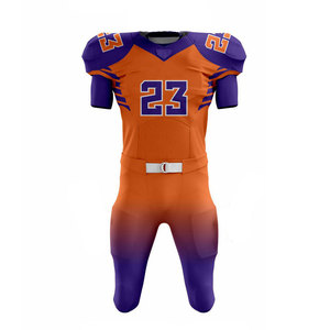 ชุดอเมริกันฟุตบอลสำหรับผู้ใหญ่แขนสั้นระบายอากาศได้ดีดีไซน์ใหม่ล่าสุด - Product Image 6