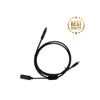 Câble en Y Type-C, conducteur en cuivre, isolation en PVC, 12V/24V, diamètre 5mm, cordon d'alimentation pour caméra embarquée DVR - abee