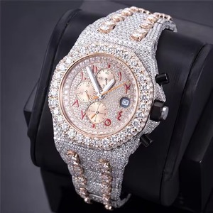 Reloj Mecánico Automático de Alta Moda para Hombre, Completamente Engastado con Diamantes de Moissanita VVS, Estilo Hip Hop, Joyería para Él - Product Image 2