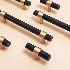 Perillas de mármol marrón y blanco más vendidas con tamaño de forma de color personalizado Hecho EN LA India Artículo - Product Image 5