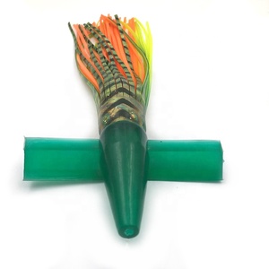 NOUVEAU OEM 7 pouces appâts de natation en plastique souple tête d'oiseau jupe de pieuvre leurres de pêche à la traîne <span class=keywords><strong>thon</strong></span> marlin équipement de pêche - Product Image 2