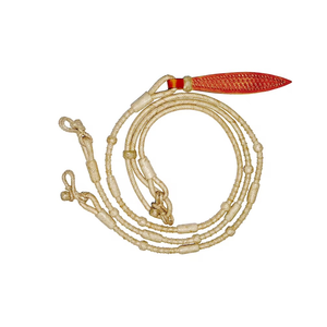 Rênes Romal en cuir brut tressé à la main de qualité supérieure, corde de menage pour cheval de style western, rênes d'entraînement en cuir faites à la main, équipement d'équitation durable - Product Image 1
