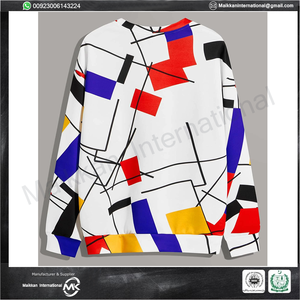 Nuevas llegadas diseño profesional sublimación impresión entrenamiento sudaderas cuello para culturismo otoño hecho poliéster/algodón - Product Image 3