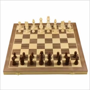 Handmade Wooden Chess Set Folding Magnetic Board Traditional <b>Wood</b> Pieces Travel Gift Set Home Decor Chess <b>Game</b> - Product Image 2