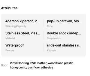 Best!! 2025 Fully Equipped Luxury <b>Mini</b> Lite Camper Trailers 3500kg <b>Refrigerator</b> Camping Caravan Best Price Fast Delivery Stock - Product Image 5