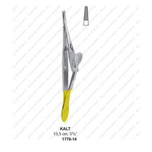 Porte-aiguilles Kalt de taille personnalisée professionnelle Instruments dentaires chirurgicaux en acier inoxydable de haute qualité Pince manuelle en satin - Product Image 1