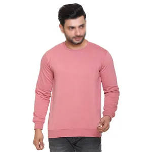 Designer Blank Cotton Plain Custom Crewneck Men's Sweatshirts custom print logo 100% Polyester 260 GSM Sweatshirts