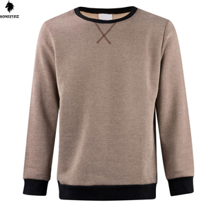 เสื้อสเวตเตอร์คอกลมของผู้ชายผ้าฝ้าย100% 300GSM โลโก้แบบออกแบบได้ตามต้องการผ้าฟลีซสะพายไหล่แบบลำลองสำหรับฤดูหนาว - Product Image 1