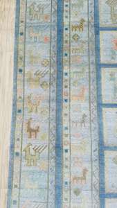 Alfombras Personalizadas de Lana Oushak Beige Mate, Tejidas a Mano, de Pelo Corto, Estilo Vintage, Antideslizantes, Lavables, para el Hogar - Product Image 4