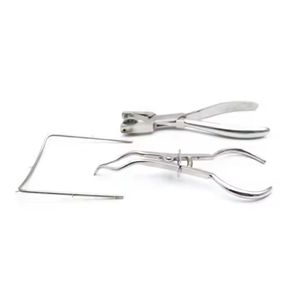 Ensemble d'instruments de restauration dentaire en composite, outils chirurgicaux manuels argentés avec 12 positions de mâchoires, certifié CE Classe I - Product Image 5
