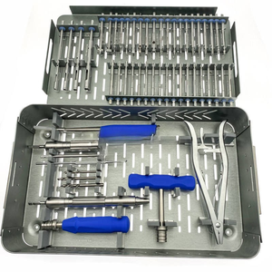 Kit de instrumentos quirúrgicos ortopédicos de acero inoxidable Synthess/Depuy Base para instrumentos de extracción de tornillos rotos de Surgiright - Product Image 6