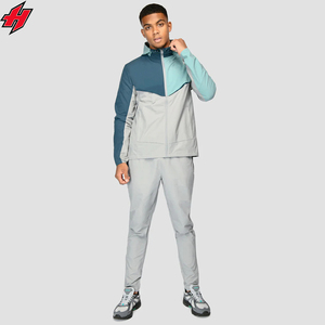 Color Block 2 piezas chándales cortavientos talla L personalizado 100% poliéster nailon ropa deportiva chándales 2 uds conjuntos - Product Image 1