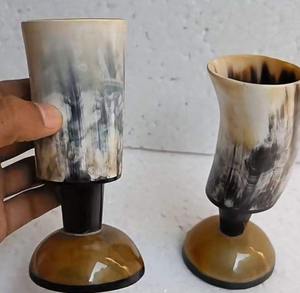 Top design 100% corne de buffle au design naturel et unique Utilisation pour la corne à boire du whisky d'Inde - Product Image 4