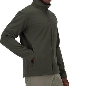 Chaqueta Softshell de hombre con logotipo personalizado, ropa exterior de alta calidad, impermeable, cortavientos, chaqueta Softshell de poliéster transpirable - Product Image 3