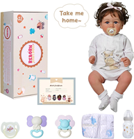 Poupée Reborn Saskia de Babeside, 20 pouces, nouveau-né, fille, cadeau, poupées Reborn, tête en vinyle, corps en tissu doux