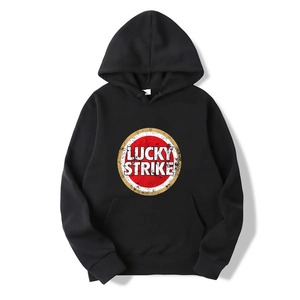2024 Sudadera con capucha para hombre Lucky Strike Logo bordado desgastado polar 3D impreso estilo de invierno 100% algodón - Product Image 2