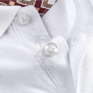 Custom Men's Cotton Bamboo Fiber Knitted for Shirt Solid Pattern Anti-shrink Breathable Quick Dry Short Sleeve Casual Golf - Product Image 4
