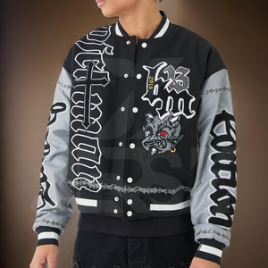 Blouson Bomber Classique Homme en Laine Hiver Léger Respirant Col Mandarin Haute Qualité Style Urbain - Product Image 3